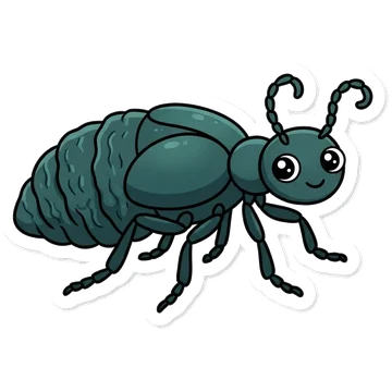 Sticker of American oil beetle