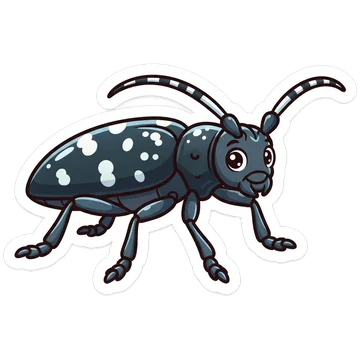 Sticker of Asian longhorn beetle
