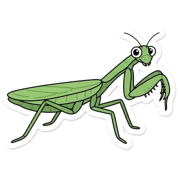 Sticker of Bordered mantis