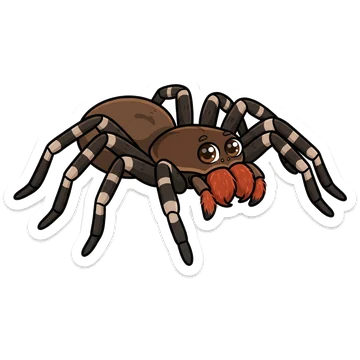 Sticker of Brazilian wandering spider