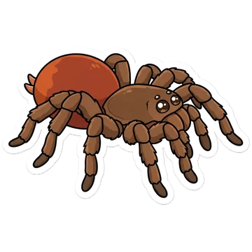 Sticker of Burgundy goliath birdeater