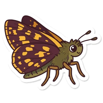 Sticker of Chequered skipper