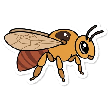 Sticker of Dawson's burrowing bee