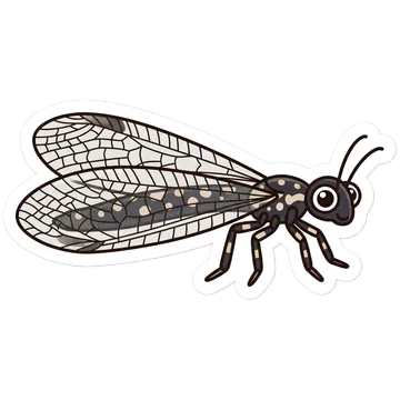 Sticker of European antlion