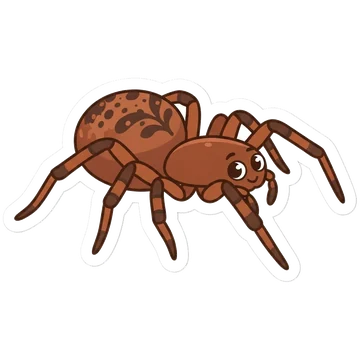 Sticker of European cave spider