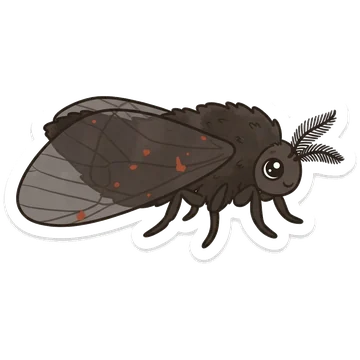 Sticker of Evergreen bagworm