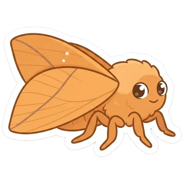 Sticker of Giant silkworm moth