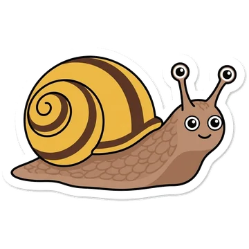 Sticker of Grove snail