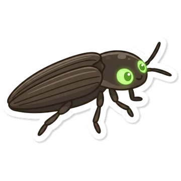 Sticker of Headlight beetle