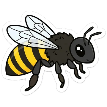 Sticker of Mandaçaia bee