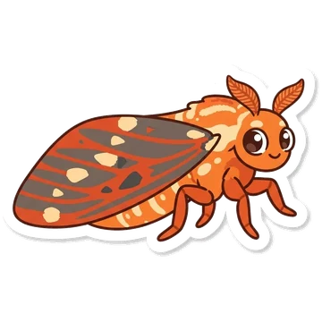 Sticker of Regal moth