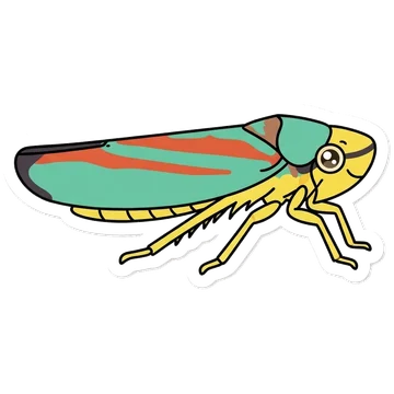 Sticker of Rhododendron leafhopper