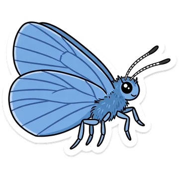 Sticker of Spring azure