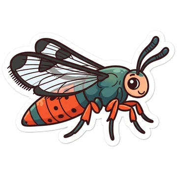 Sticker of Squash vine borer