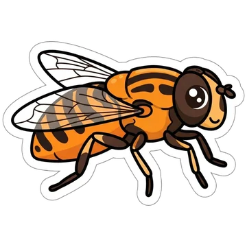 Sticker of Sun fly