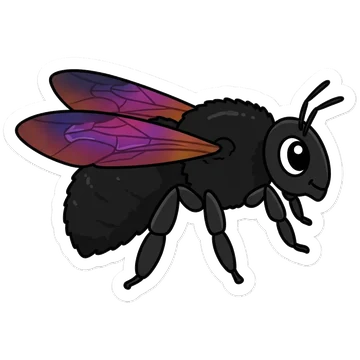 Sticker of Valley carpenter bee
