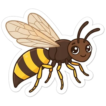 Sticker of Western cicada killer