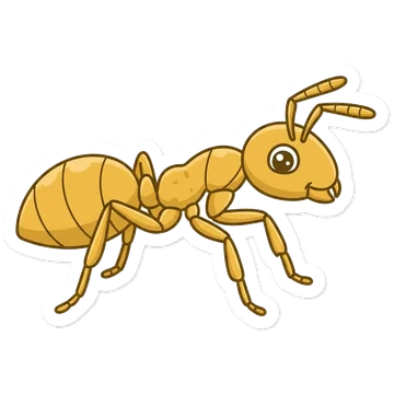 Sticker of Yellow meadow ant